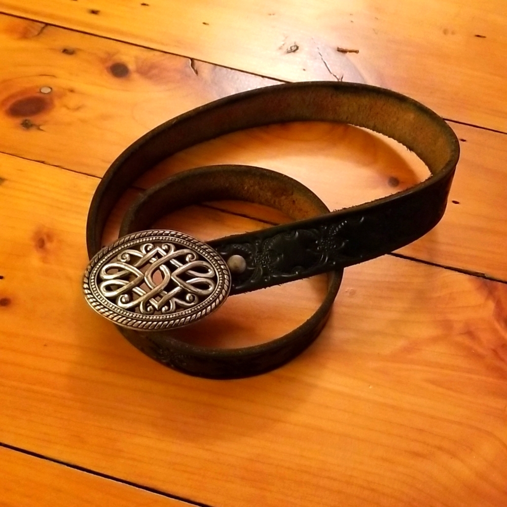 Real leather belt